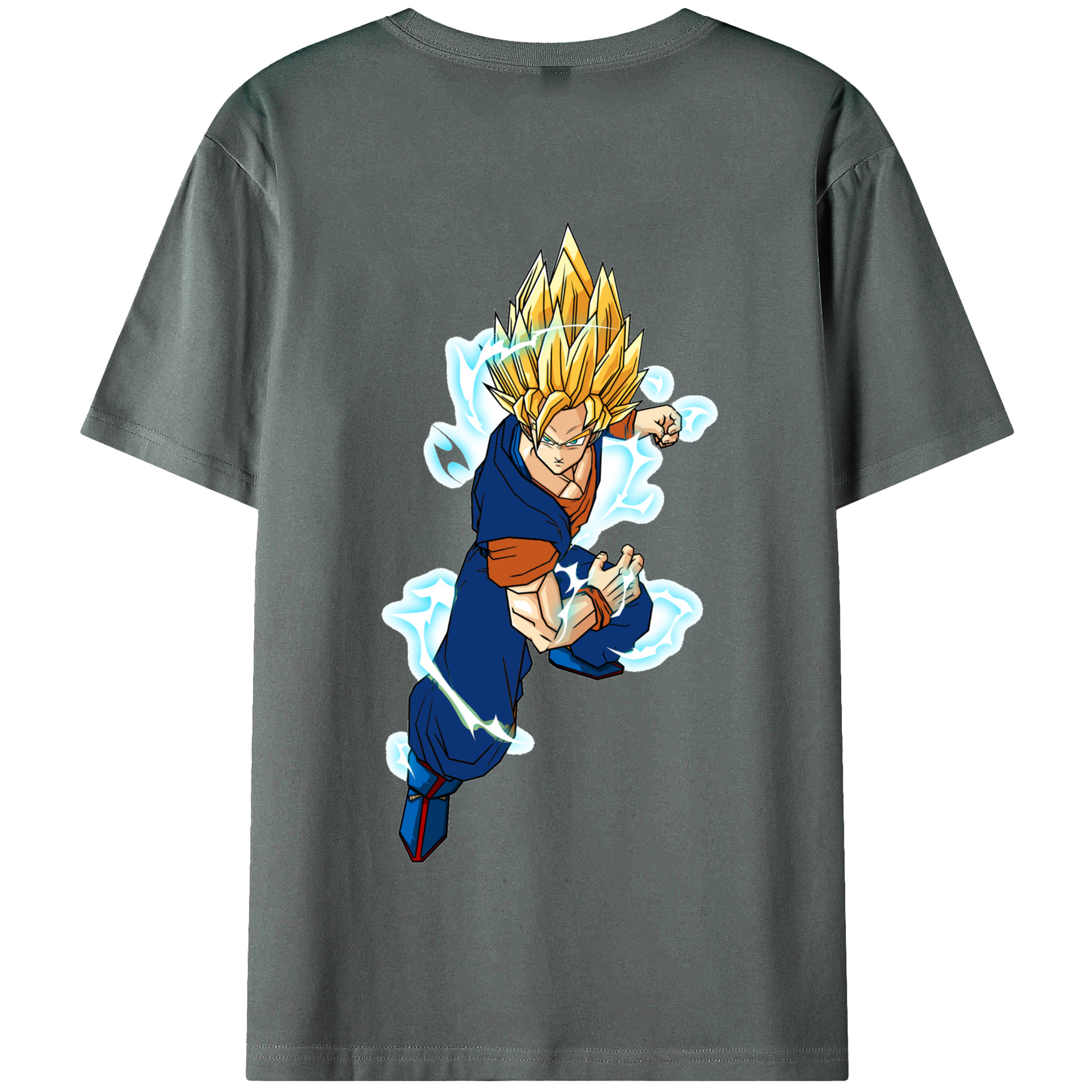 （画像用） ドラゴンボール 孫 悟飯（そんごはん）DRAGON BALL Son Gohan 綿100％半袖Tシャツ（背面プリント）